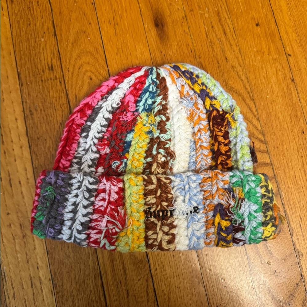 Supreme Multicolor Handtie Knit Beanie